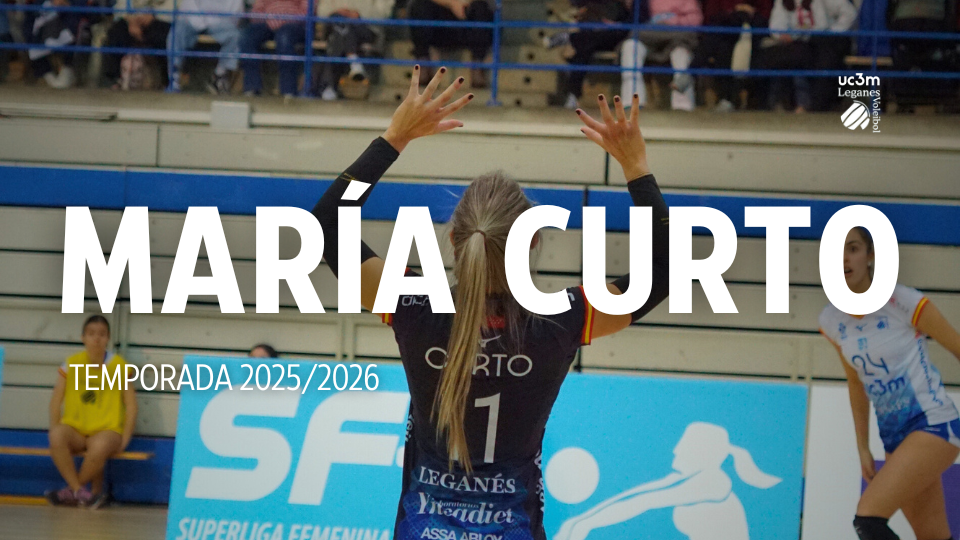 Compromiso de oro: María Curto renueva con el UC3M Voleibol Leganés una temporada más