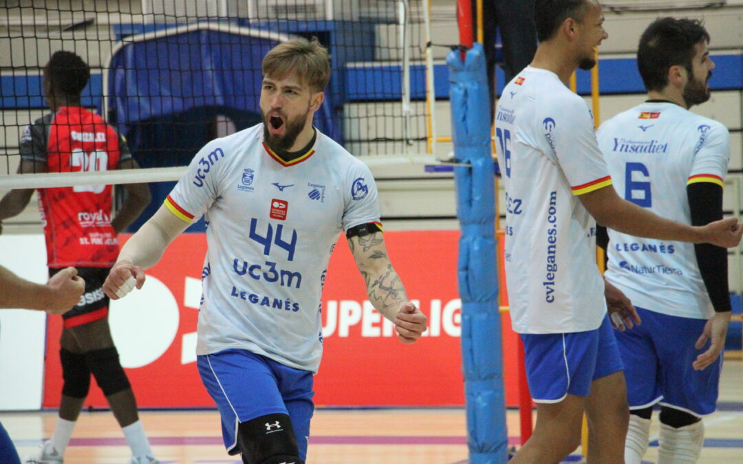 Histórico triunfo del UC3M Voleibol Leganés en el Pabellón Europa: Primera victoria del equipo de Álvaro Tejero en la Superliga Masculina
