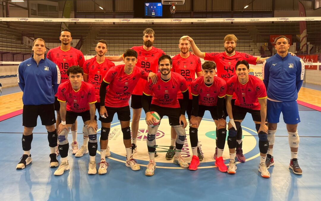 Intensidad y buen juego del UC3M Voleibol Leganés en un duelo muy disputado en Canarias