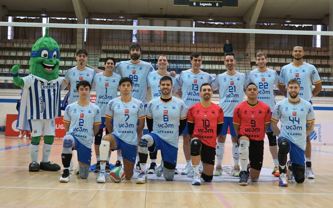 El UC3M Voleibol Leganés compite con carácter en la difícil pista de San Roque