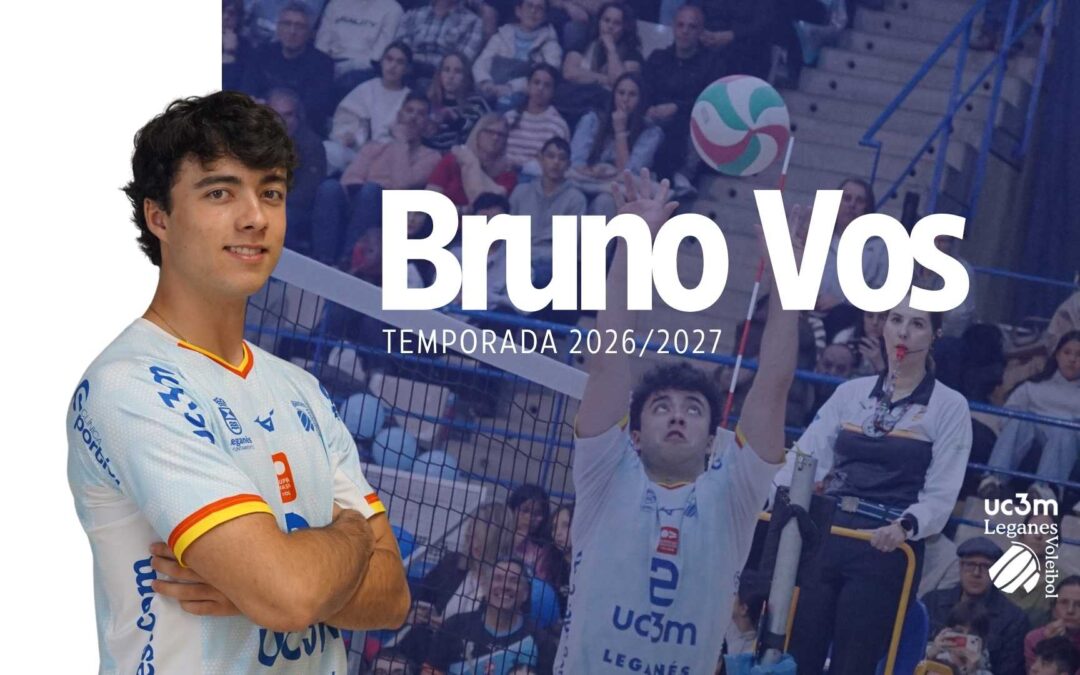 Bruno Vos renueva con el UC3M Voleibol Leganés: el diamante de la cantera sigue brillando en la élite