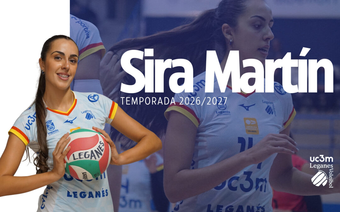 Sira Martín continúa en el UC3M Voleibol Leganés: la opuesta Sub19 renueva su compromiso azul y blanco